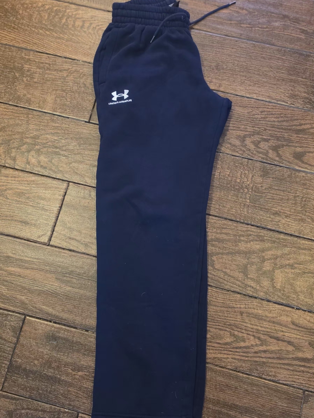 Under Armour Kids Navy Black Joggers with Logo